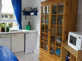 Die Küche in der Ferienwohnung...
