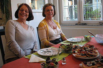 Pizza zum Abendessen