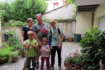 Sommergäste in der Sprachpension