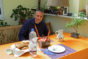 Mit Marco beim Mittagessen